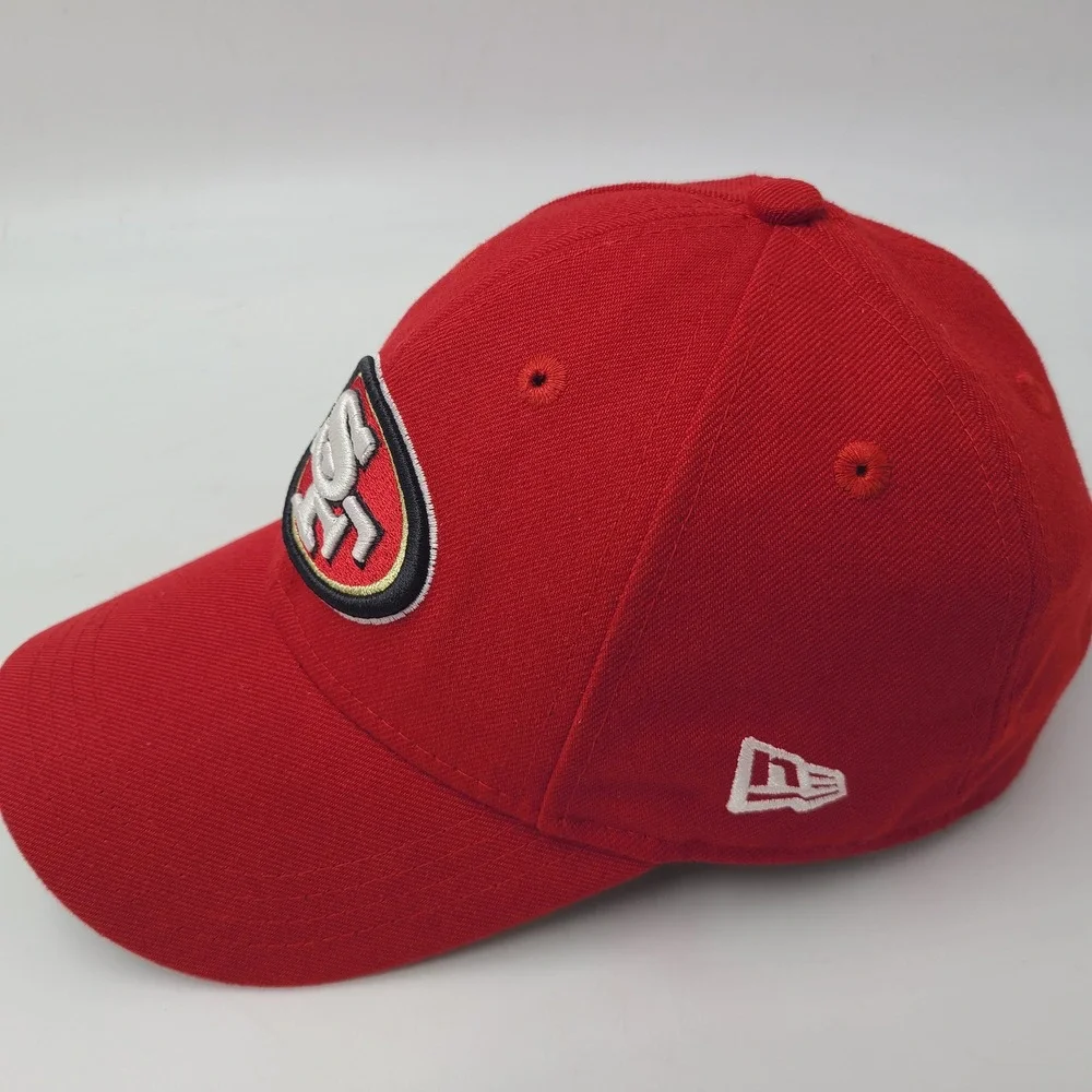 Youth San Francisco 49ers Hat Adjustable New Era 9Forty Red NFL Football Boys
